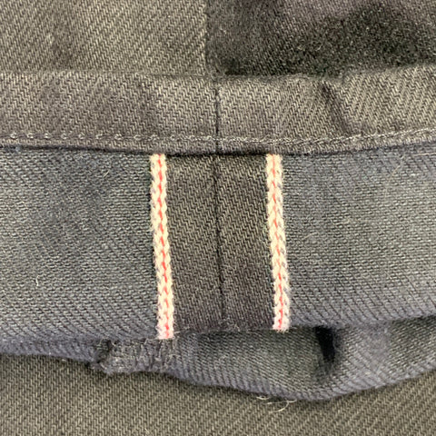 C.O.F. STUDIO Size 30 Black Twill Cotton Tapered Five Pockets Jeans