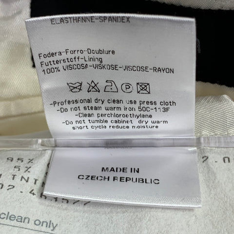 CALVIN KLEIN COLLECTION Blazer sport en mélange de coton crème, taille 38, revers cranté