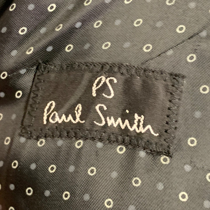 PS by PAUL SMITH Size S Charcoal Black Wool Blend Notch Lapel Coat