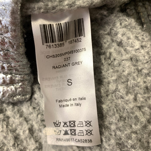 SEE By Chloe Size M Silver Polyamide &  Viscose Metallic Sweater
