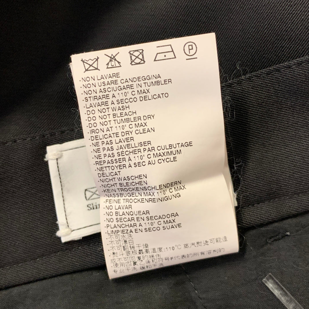 MAISON MARGIELA Size 36 Black Wool Dress Pants