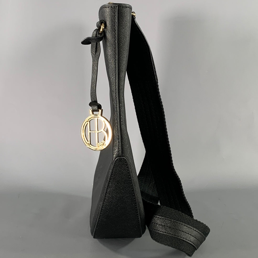 HENRI BENDEL Black Saffiano Leather Hobo Bags
