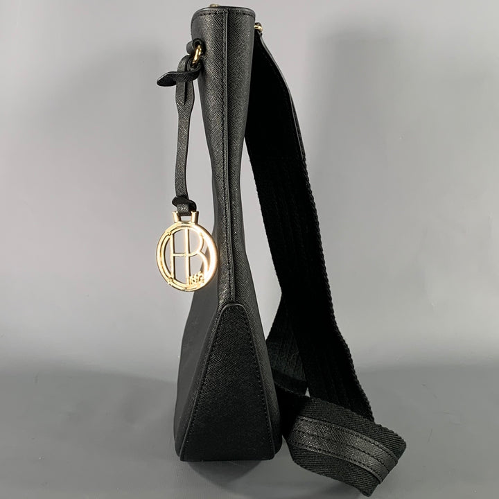 HENRI BENDEL Black Saffiano Leather Hobo Bags