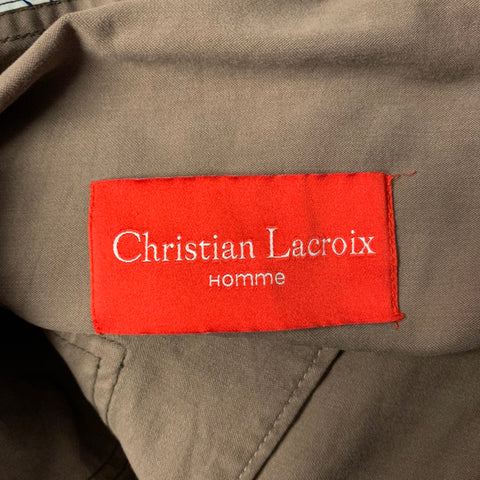CHRISTIAN LACROIX Size 36 Olive Cotton Blend Straight Casual Pants