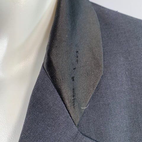 MAISON MARTIN MARGIELA SS12 Size 40 Black Asymmetrical Biker Blazer Jacket