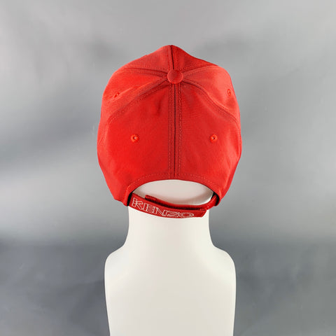 KENZO Kampus Tiger Red Embroidered Polyester Blend Baseball Cap Hat