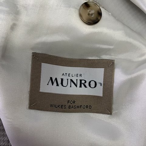 ATELIER MUNRO Size 38 Beige Glen Check Notch Lapel Sport Coat