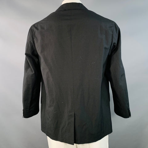 VISVIM Size L Yardbird Black Wool Linen Notch Lapel Sport Coat