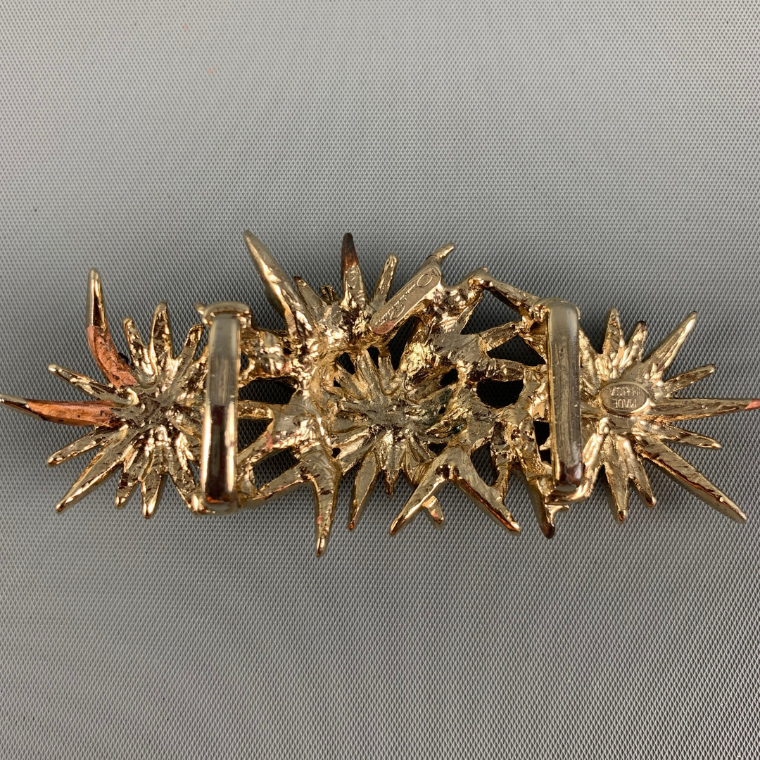 OSCAR DE LA RENTA Pink Rhinestones Metal Belt Buckle – Sui  display picture 2