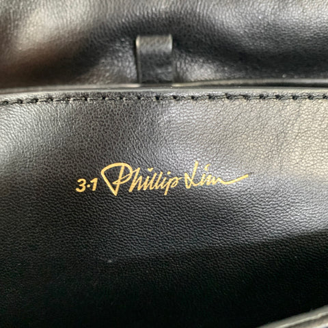 3.1 PHILLIP LIM Black White Leather Cross Body Bag