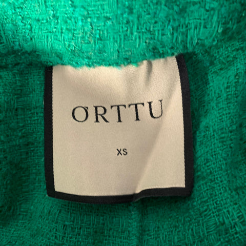 ORTTU Size 30 Green Tweed Acrylic Blend Tapered Pants