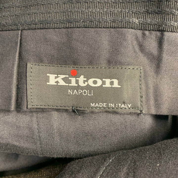 KITON Size 36 Brown Heather Wool Cashmere Flat Front Dress Pants