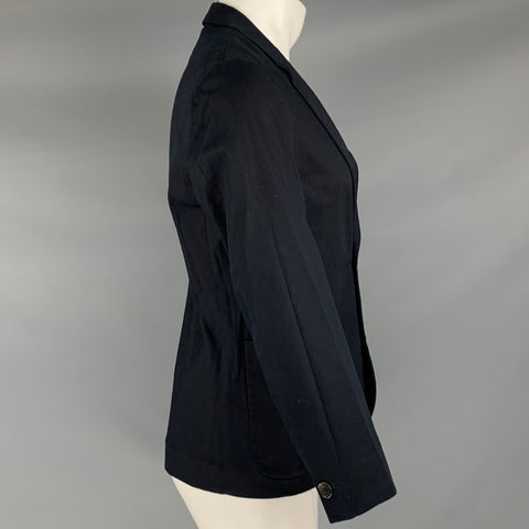 PS by PAUL SMITH Size 38 Navy Cotton Blend Notch Lapel Sport Coat