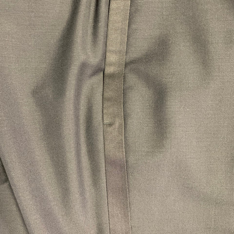 ALEXANDER MCQUEEN Size 36 Black Wool Silk Flat Front Dress Pants