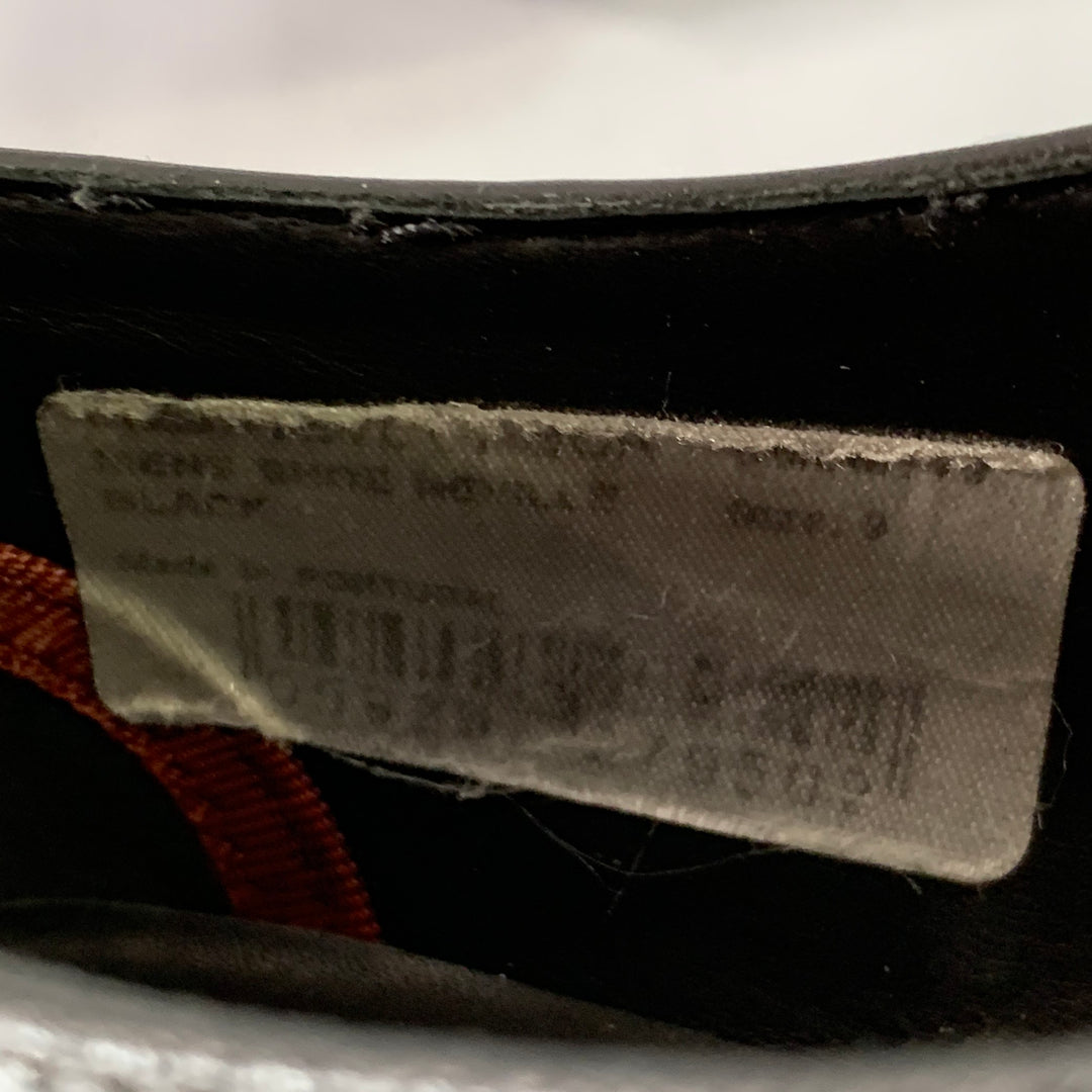 PS by PAUL SMITH Size 10 Black Contrast Stitch Leather Split Toe Moccasin Lace-Up Shoes