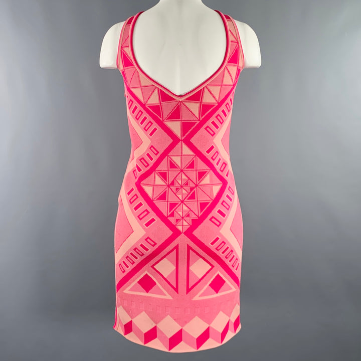 ZAC POSEN Size M Pink Fuchsia Rayon Blend Tank Dress