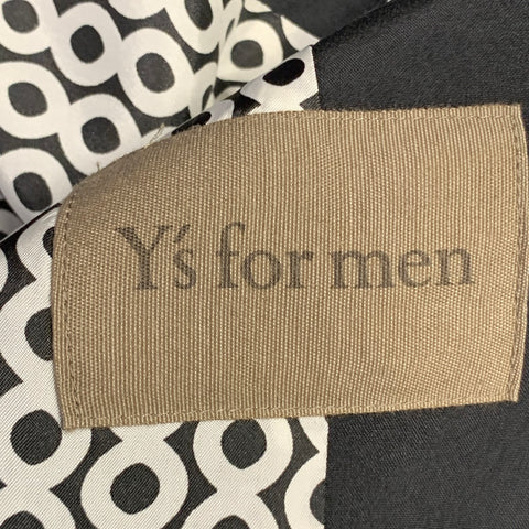 YOHJI YAMAMOTO Size XL Black Silk Single Breasted Drop Shoulder Sport Coat