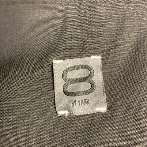 Veste 8 BY YOOX Taille 44 Noir Surpiqûres Blanches Contrastées