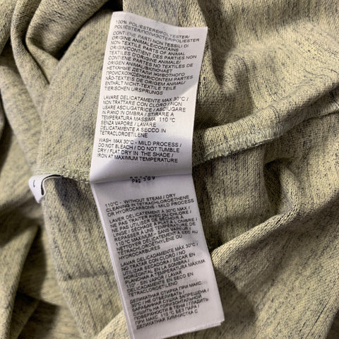 BOTTEGA VENETA Size L Green Grey Heather Cotton Buttoned Polo