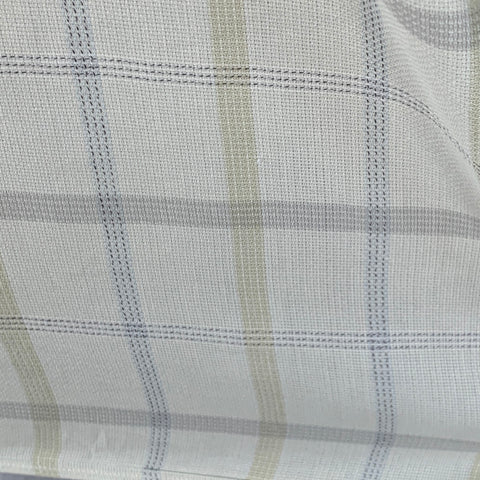 ERMENEGILDO ZEGNA Size L Green Sage Plaid Cotton One Pocket Long Sleeve Shirt