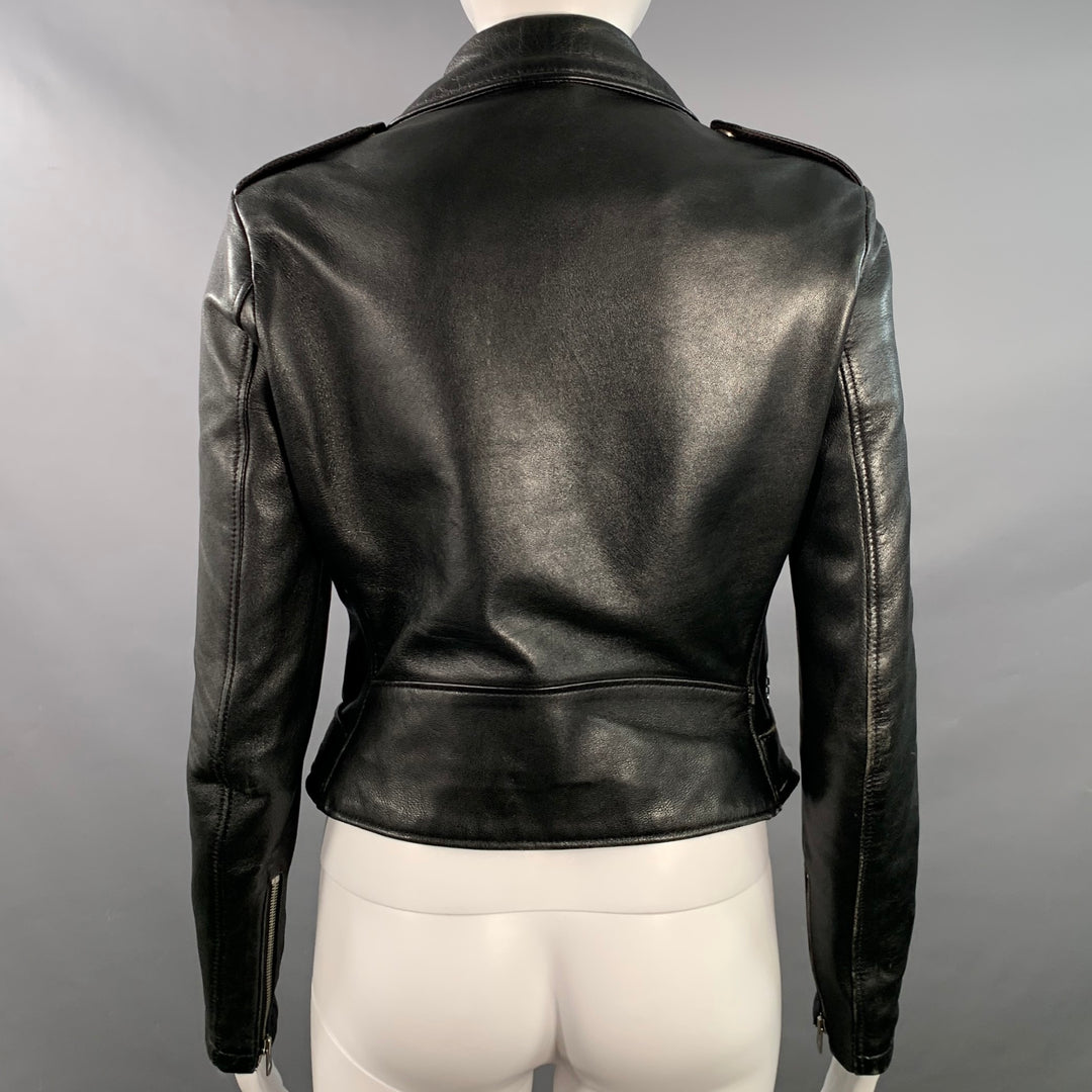 PERFECTO by SCHOTT Size S Black Leather Motorcycle Jacket