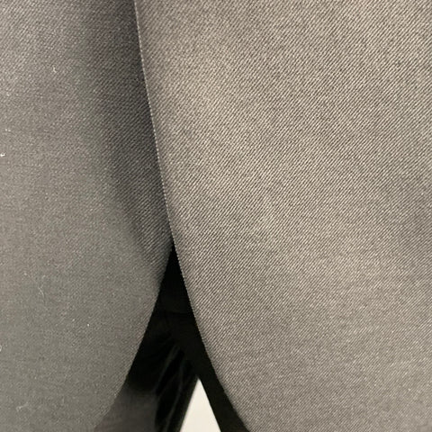 HUGO BOSS Size 44 Black Wool Single Breasted Notch Lapel Suit