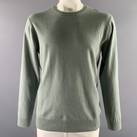RODD & GUNN Size XL Green Sage Wool Cashmere Crew-Neck Sweater