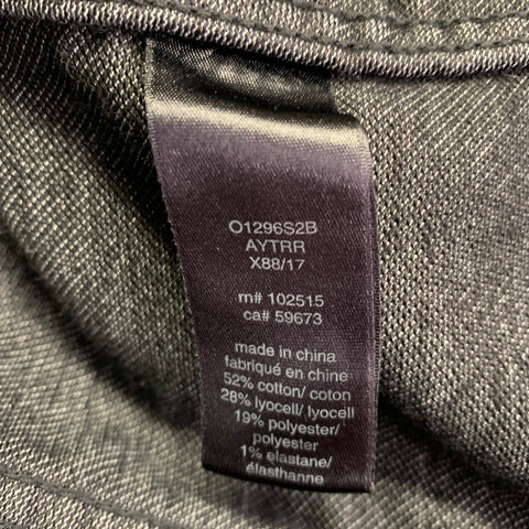 JOHN VARVATOS * U.S.A. Size L Black Cotton Blend Hooded Jacket