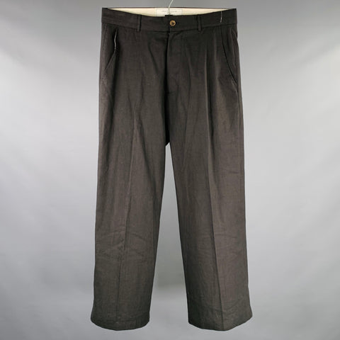 SOCIETE ANONYME Size S Black Linen High Waisted Dress Pants