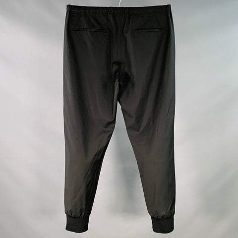 PS by PAUL SMITH Size 32 Black Wool Tapered Drawstring Casual Pants