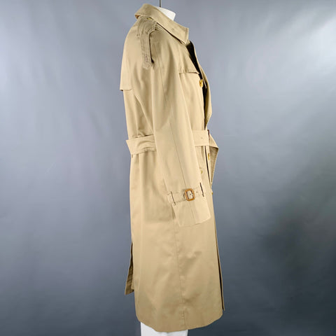 BURBERRYS Size S Tan Cotton Polyester Trenchcoat