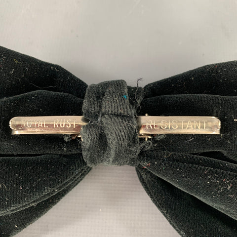 VINTAGE Black Velvet Bow Tie