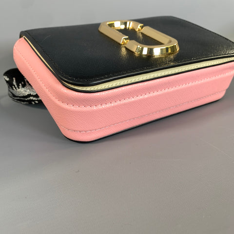 MARC JACOBS FW2018 Black Pink Leather Belt Bag