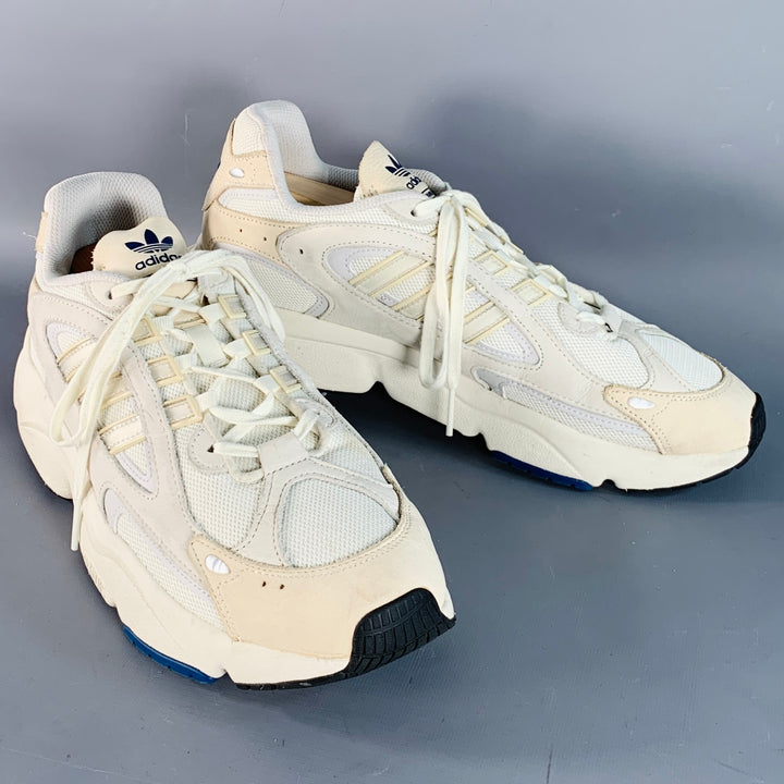 ADIDAS OZMILLEN Size 13 White Beige Mesh Chunky Sneakers – Sui Generis  Designer Consignment