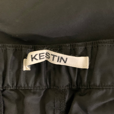 KESTIN Size L Black Cotton Nylon Drawstring Pants