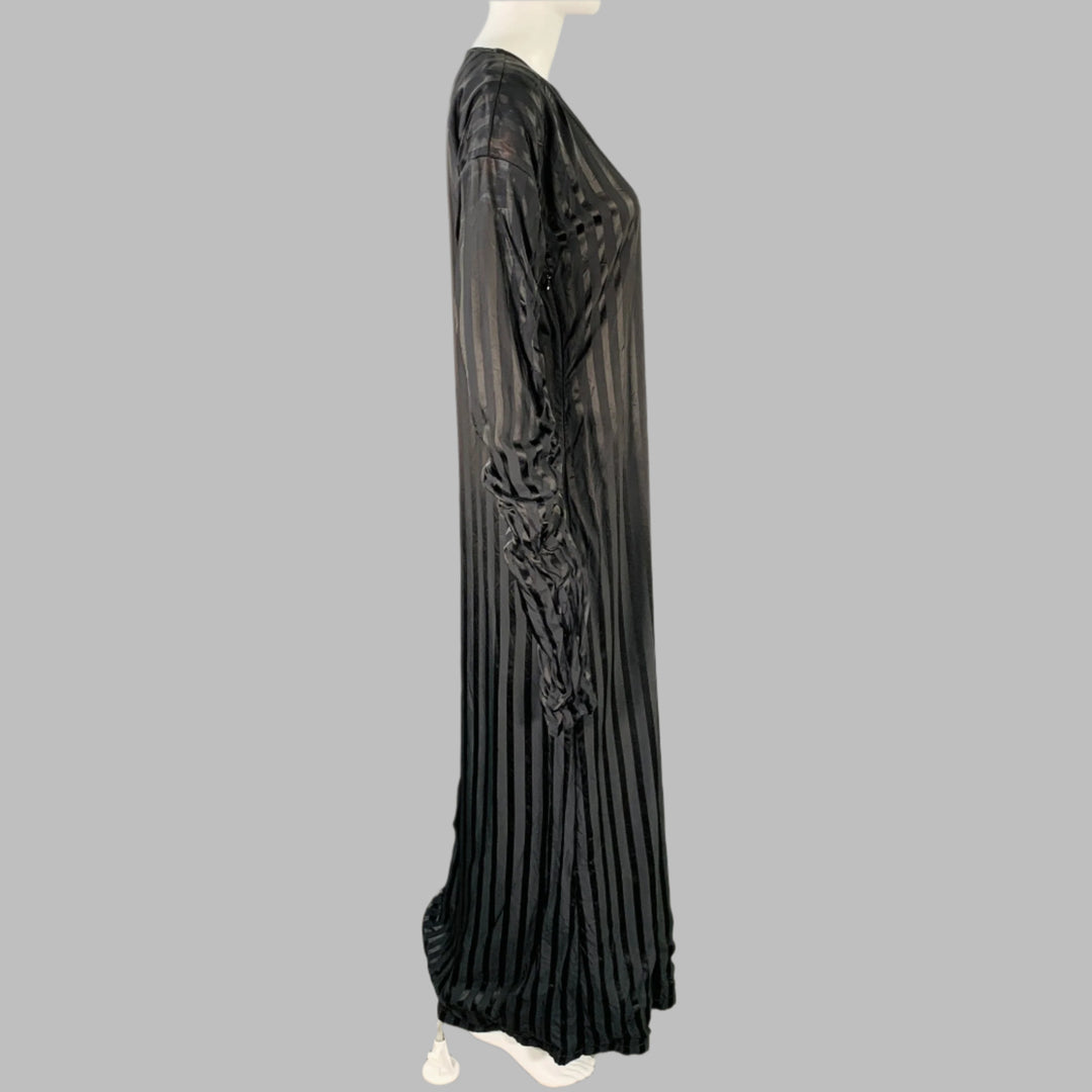long black dress with back out Black Glitter Maxi Dress With Open Back