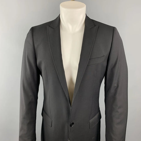 DOLCE & GABBANA Size 36 Black Wool Sport Coat D&G by DOLCE & GABBANA