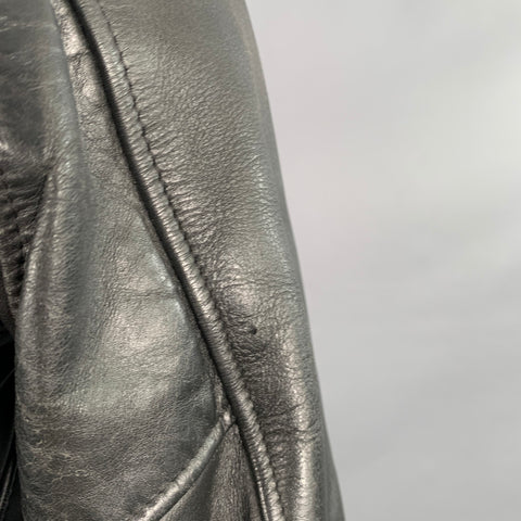 PERFECTO Size 38 Black Leather Motorcycle Jacket