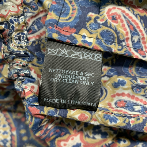 ISABEL MARANT Taille S Manteau à capuche métallisé en polyamide marine argenté