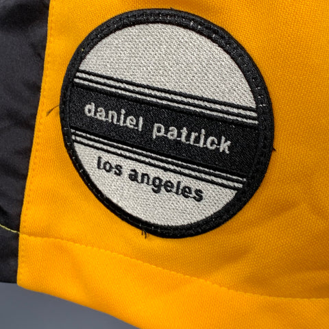 DANIEL PATRICK Size M Yellow Black White Color Block Polyester Drawstring Shorts