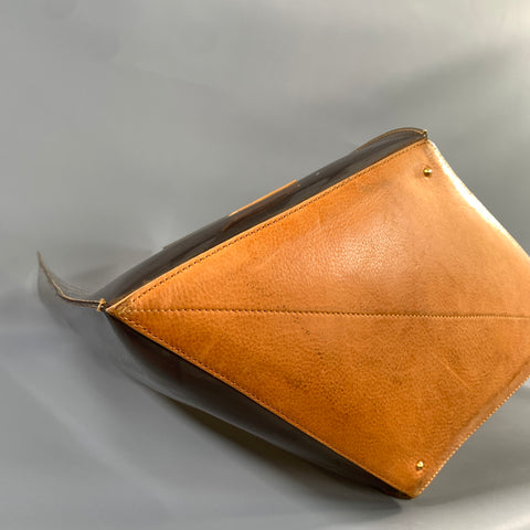 MAIYET Tan Brown vinyl Bucket Bag
