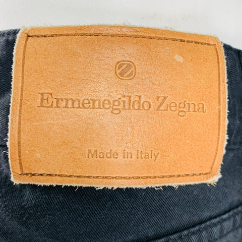 ERMENEGILDO ZEGNA Size 38 Black Cotton 5 pocket Casual Pants