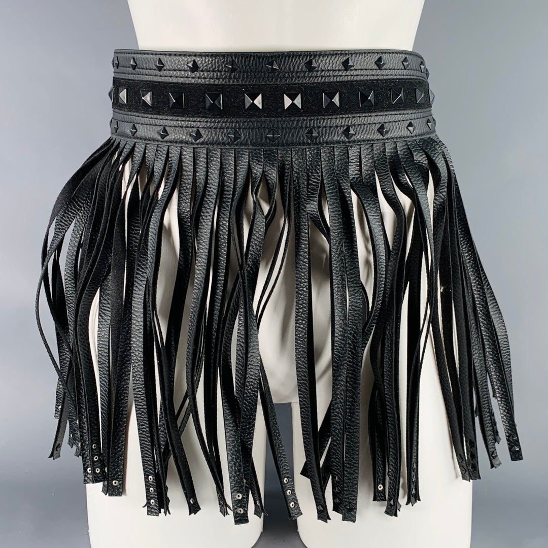 Black bcbg maxazria fringe belt BCBGMaxAzria | Accessories | Bcbgmaxazria Leather Fringe  main image 2