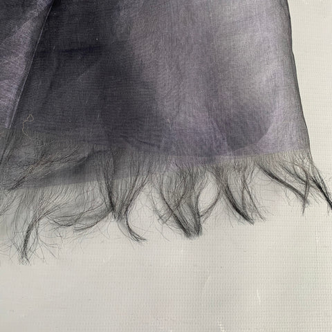 LOULOU de LA FALAISE Blue Indigo Silk Scarf