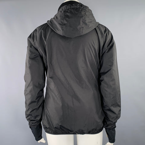 BAUBAX Size L -Airport Jacket- Black Polyester Windbreaker