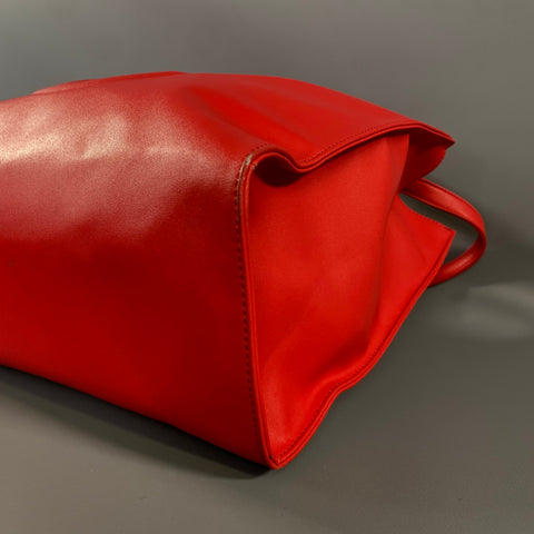 TELFAR Red Logo Polyester Blend Cross Body Bag