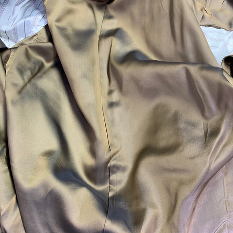 ERMENEGILDO ZEGNA Size 42 Brown Olive Window Pane Silk Wool Notch Lapel Sport Coat