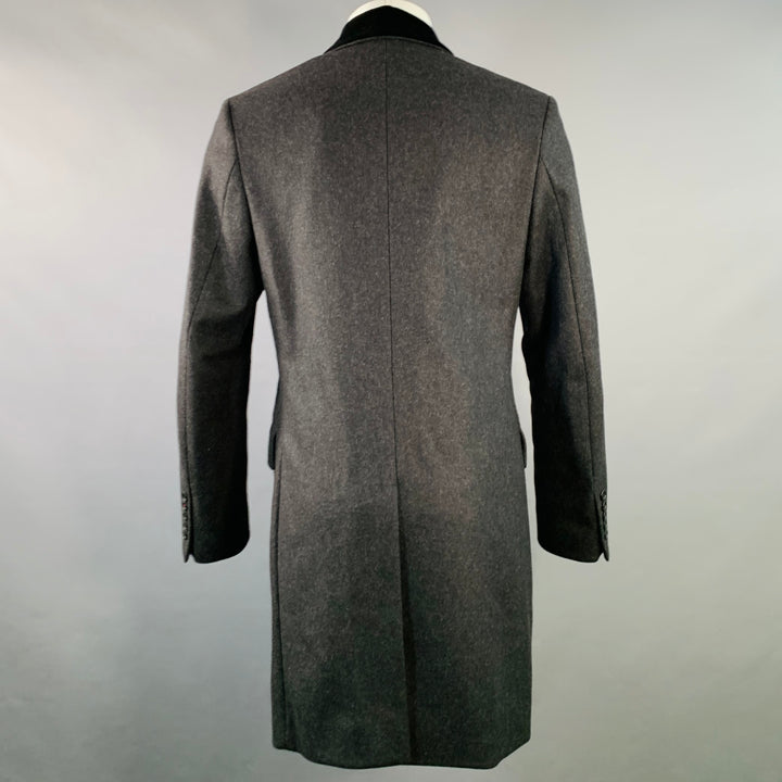 PS by PAUL SMITH Size S Charcoal Black Wool Blend Notch Lapel Coat
