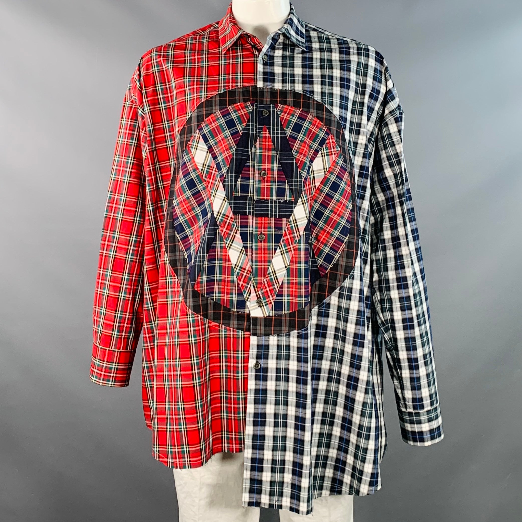 KIDILL x JAMIE REID One Size Anarchy Multi Color Patchwork Cotton