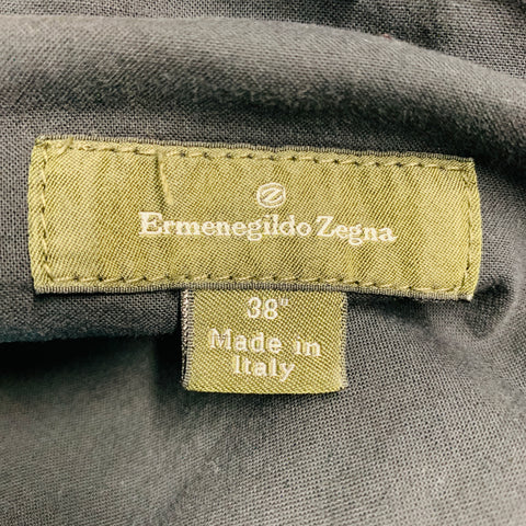 ERMENEGILDO ZEGNA Size 38 Black Cotton 5 pocket Casual Pants